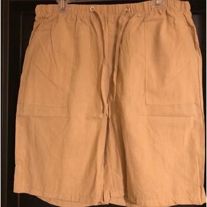 Beige NWOT Linen Shorts